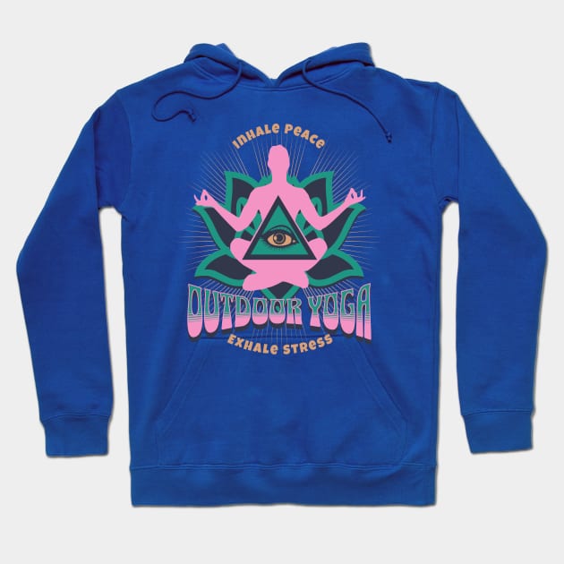 Outdoor Yoga Hoodie by Delicious Art